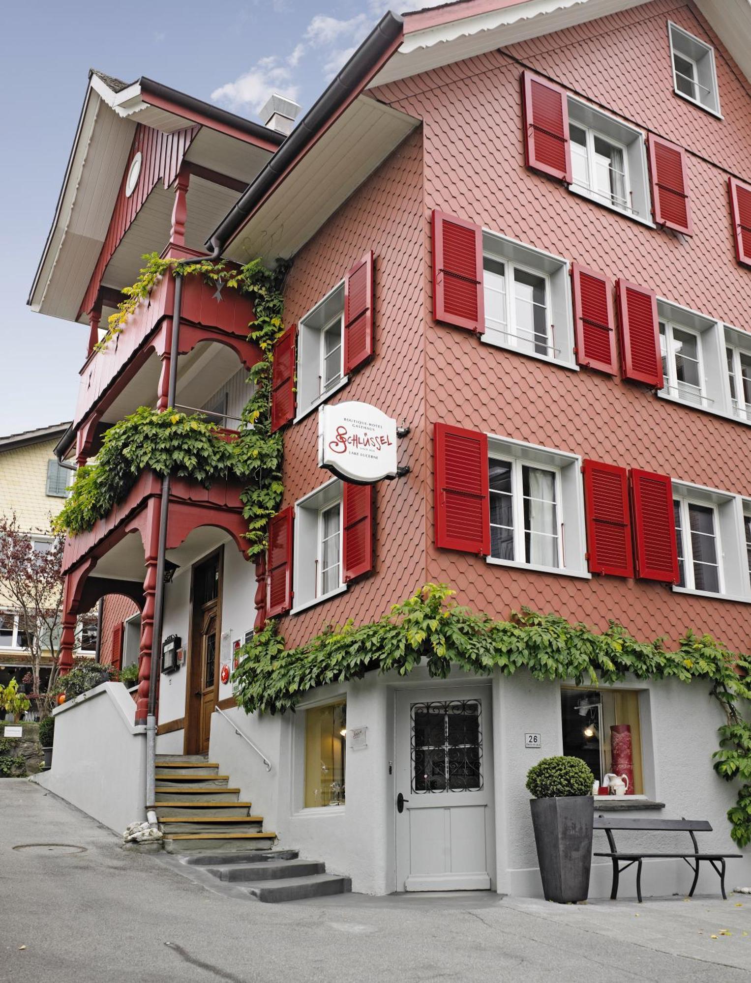 Boutique-Hotel Schluessel Beckenried Exterior foto